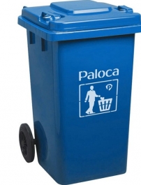 Thùng rác nhựa 80l màu xanh  da trời