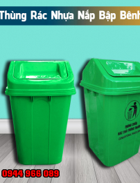 Thùng rác nhựa nắp lật