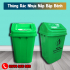 Thùng rác nhựa nắp lật