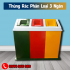 thùng rác nhựa 3 ngăn
