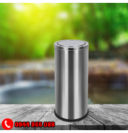 Thùng rác inox trắng nắp bập bênh 60L, 80L, 120L