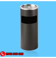 Thùng rác tiền sảnh gạt tàn inox nâu xám