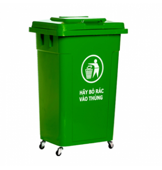 THÙNG RÁC NHỰA 60 Lít ( có bánh xe)