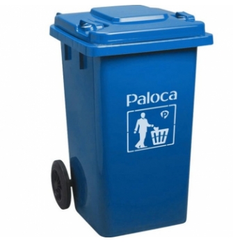 Thùng rác nhựa 80l màu xanh  da trời