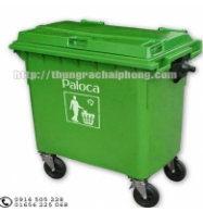 Thùng rác nhựa có bánh xe 660L