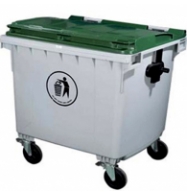 Thùng rác nhựa hdpe 1100L có bánh xe