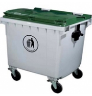 Thùng rác nhựa hdpe 1100L có bánh xe