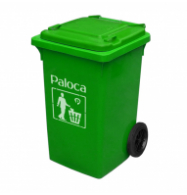 Thùng rác nhựa HDPE 80L (có bánh xe)