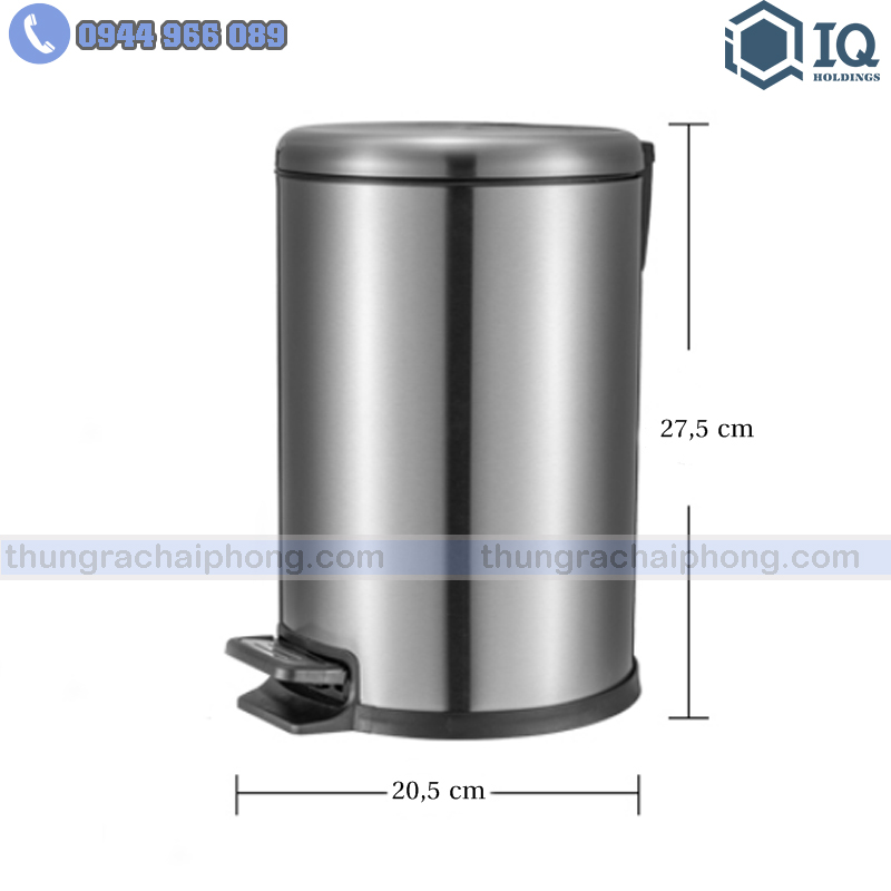 thung-rac-inox-dap-chan-tron-kich-thuoc