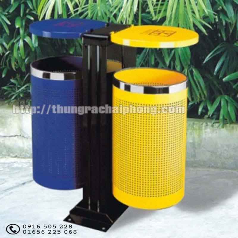 thùng rác ngoài trời