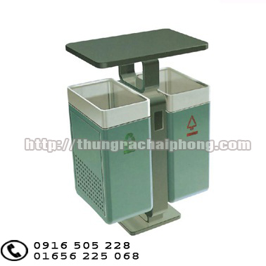 thùng rác ngoài trời